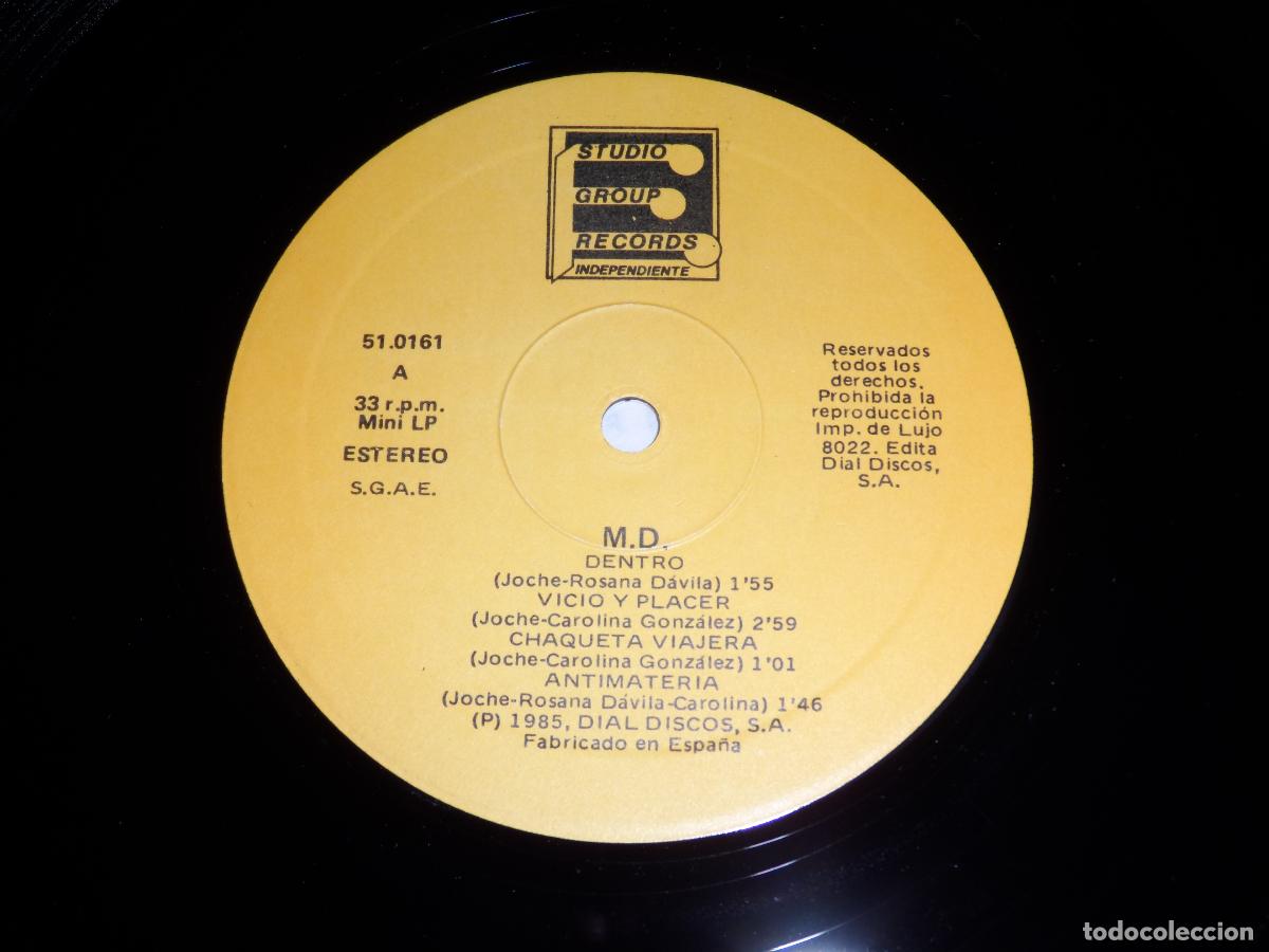 Discos de vinilo: M.D. - M.D. (SPAIN 1985) - Foto 3