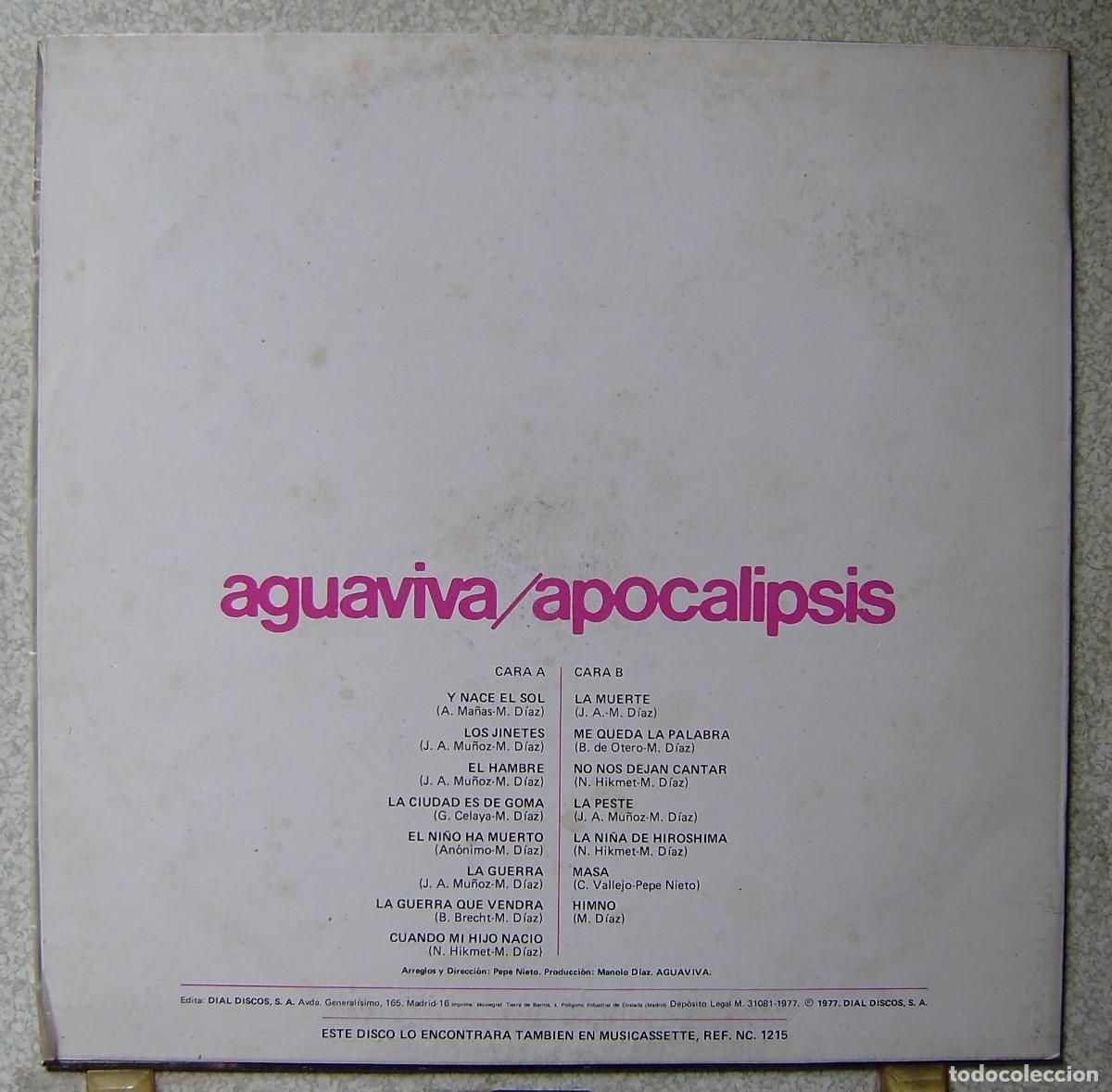 Discos de vinilo: AGUAVIVA.APOCALIPSIS - Foto 2