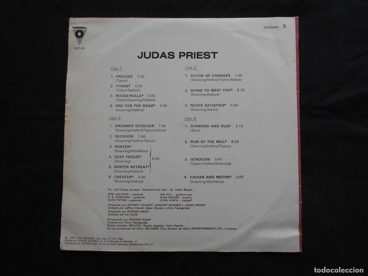 Discos de vinilo: LP DOBLE JUDAS PRIEST - HERO, HERO - Foto 2