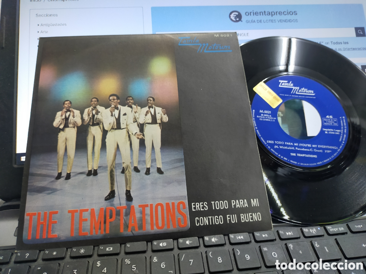 Discos de vinilo: The temptations single eres todo para m&iacute; Espa&ntilde;a 1967 - Foto 1