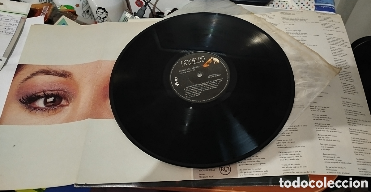 Discos de vinilo: Isabel Pantoja - desde Andaluc&iacute;a - Foto 2
