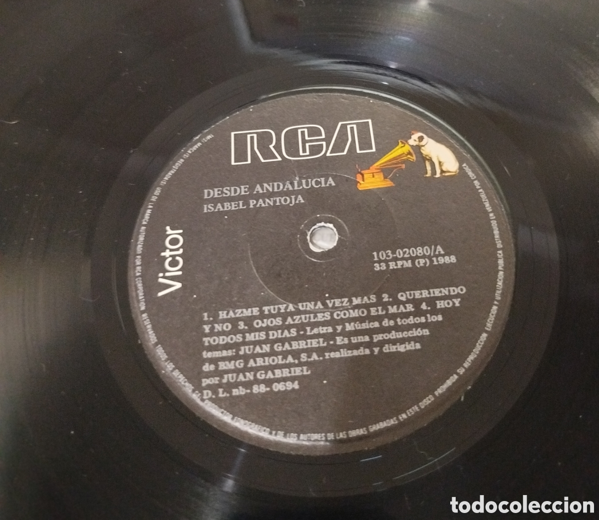 Discos de vinilo: Isabel Pantoja - desde Andaluc&iacute;a - Foto 3