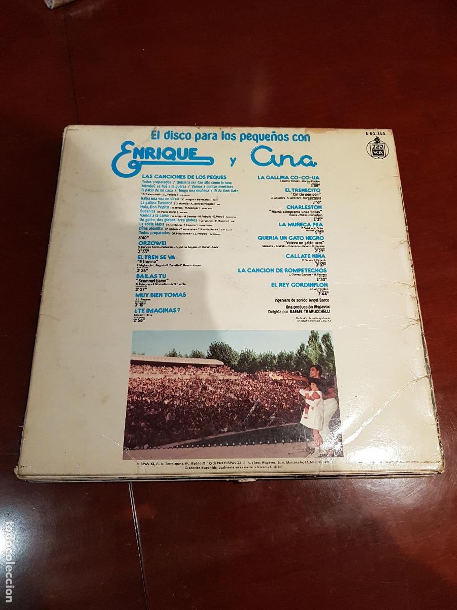 Discos de vinilo: ENRIQUE Y ANA-EL DISCO PARA LOS PEQUE&Ntilde;OS - Foto 2