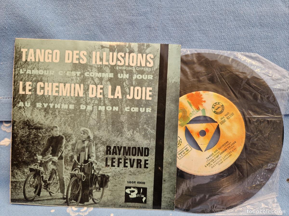 Discos de vinilo: SINGLE. TANGO DES ILLUSIONS. LE CHEMIN DE LA JOIE. - Foto 1