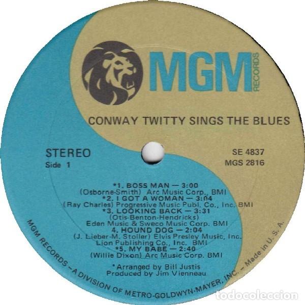 Discos de vinilo: Conway Twitty &ndash; Sings The Blues - Foto 2