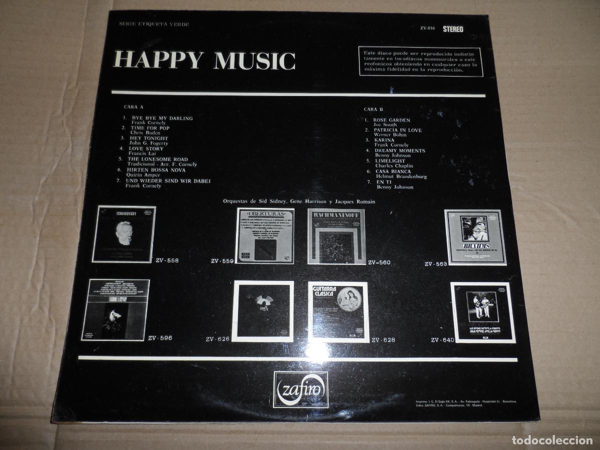 Discos de vinilo: ORQUESTA DE SID SIDNEY - HAPPY MUSIC (SPAIN 1976) - Foto 2