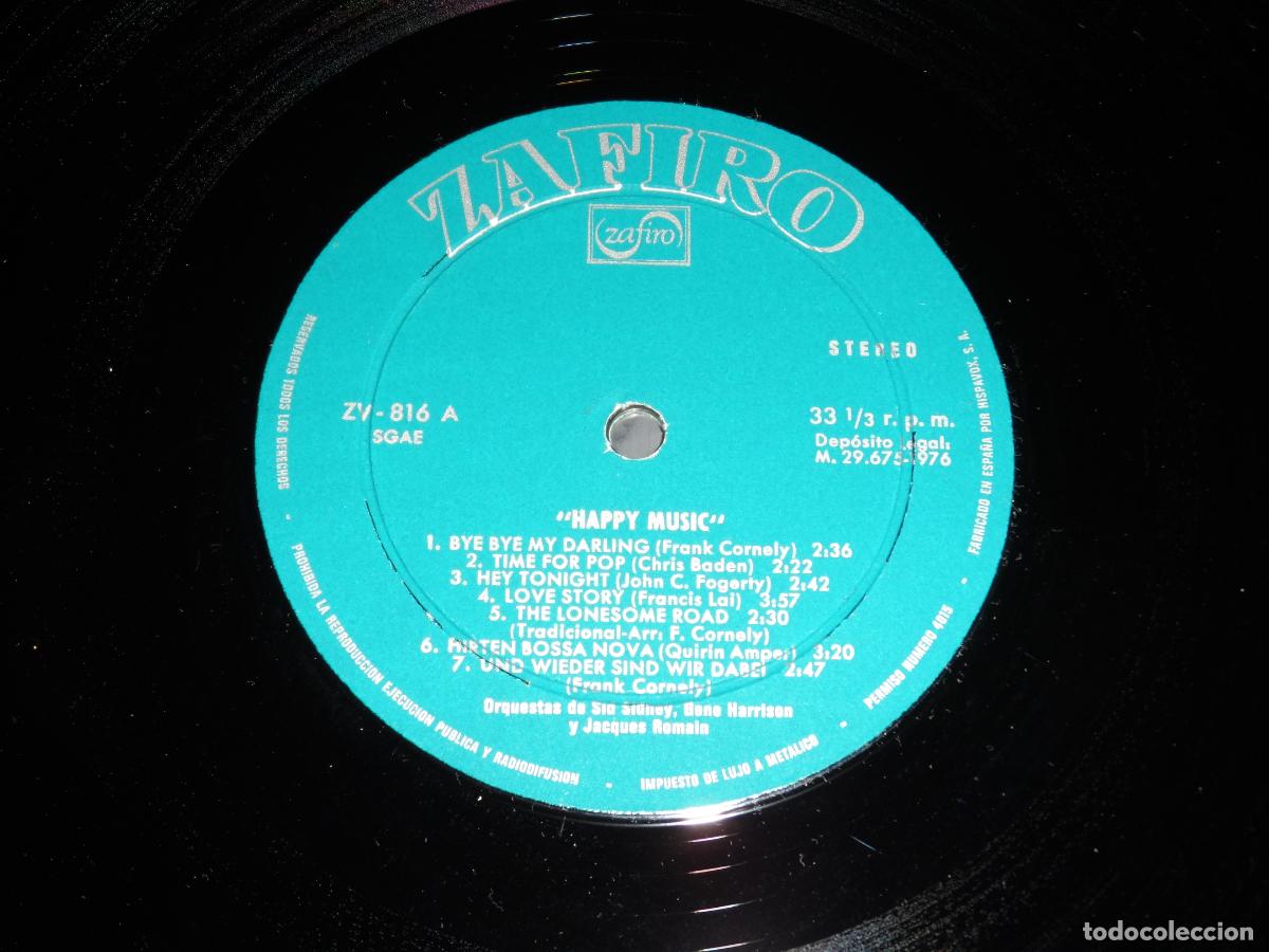 Discos de vinilo: ORQUESTA DE SID SIDNEY - HAPPY MUSIC (SPAIN 1976) - Foto 3