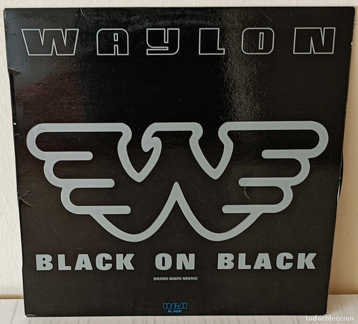 Discos de vinilo: WAYLON - BLACK ON BLACK RCA - 1982 - Foto 1