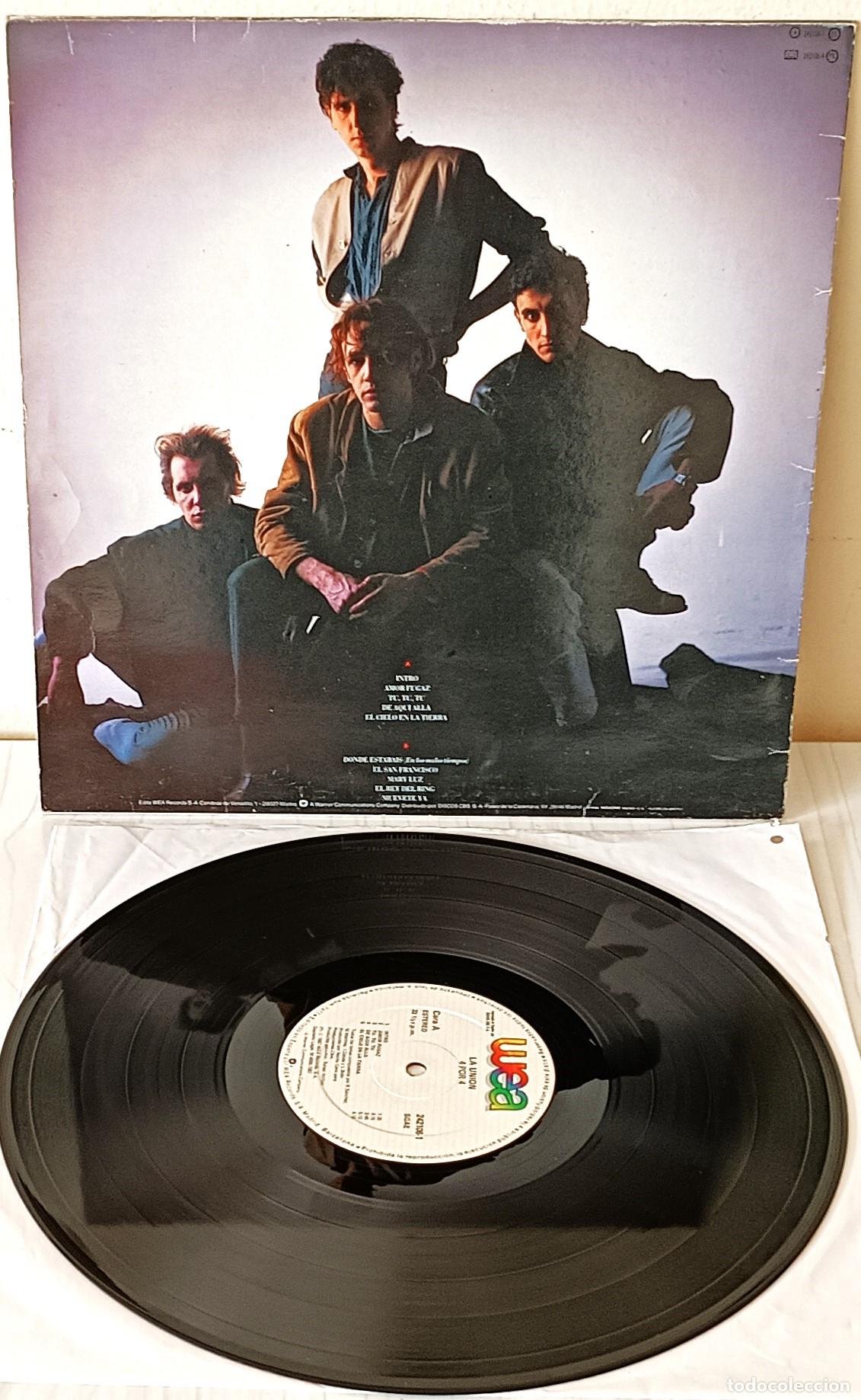 Discos de vinilo: LA UNION - 4 POR 4 WEA - 1987 - Foto 2