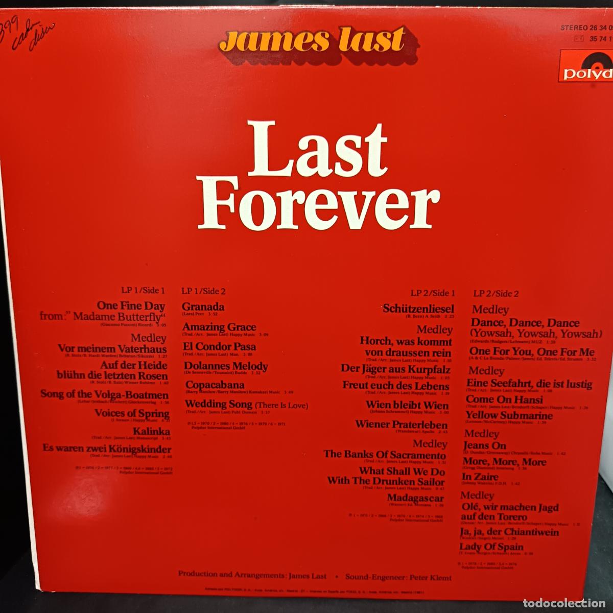 Discos de vinilo: JAMES LAST, LAST FOREVER. DOBLE LP 1981 - Foto 2