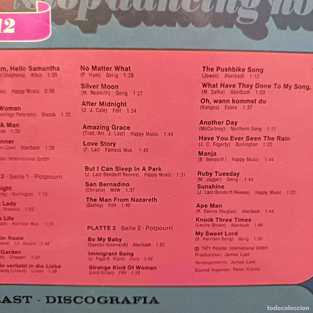 Discos de vinilo: JAMES LAST, NON STOP DANCING. DOBLE LP 1971 - Foto 3