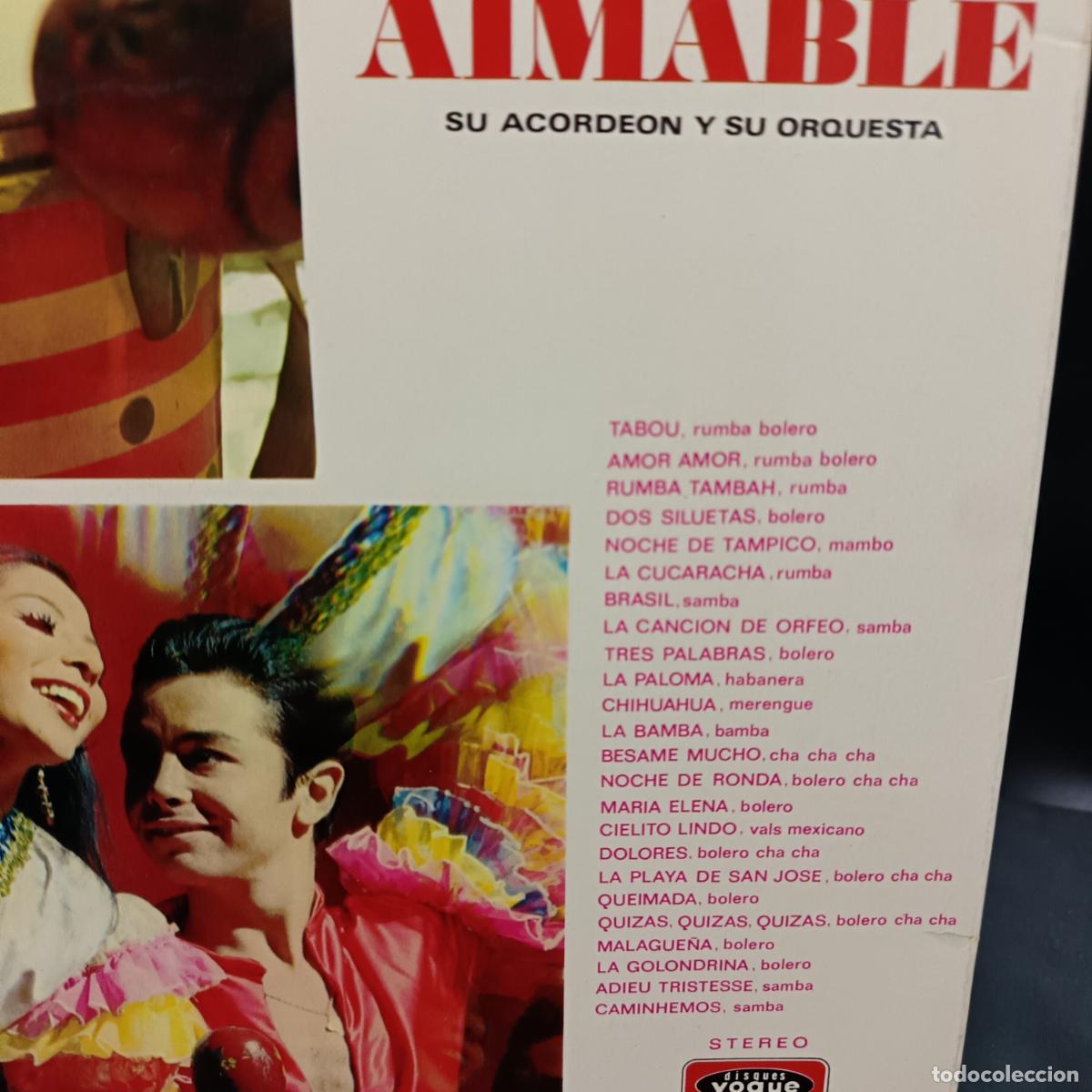 Discos de vinilo: AIMABLE Y ACORDEON, 24 EXITOS 100% TIPICOS, DOBLE LP 1972 - Foto 2
