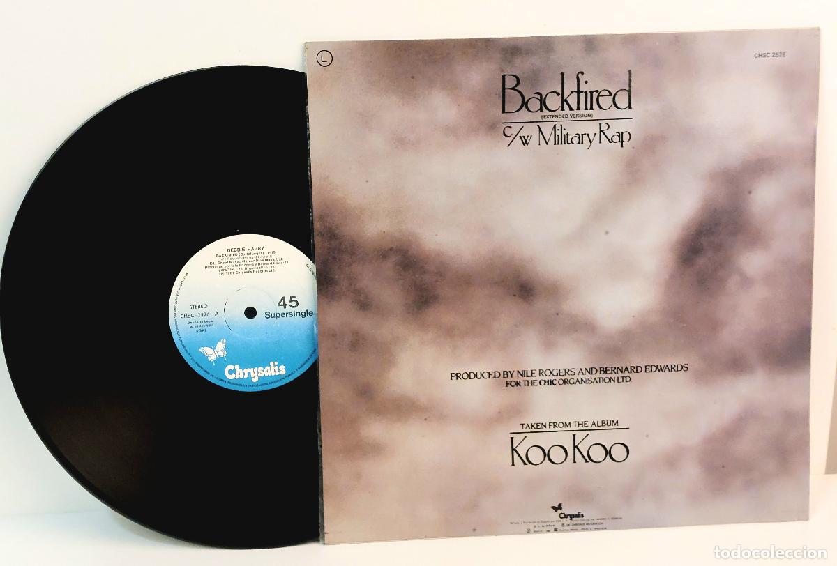 Discos de vinilo: DEBBIE HARRY - BACKFIRED - MAXI SINGLE VINILO - 1981 - Foto 2