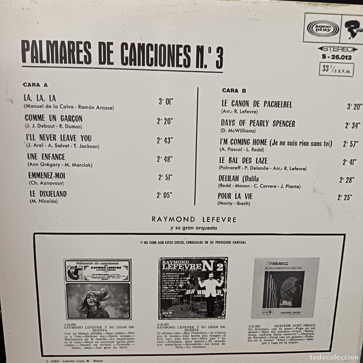 Discos de vinilo: RAYMOND LEFEVRE y su gran orquesta LP 1968 - Foto 2