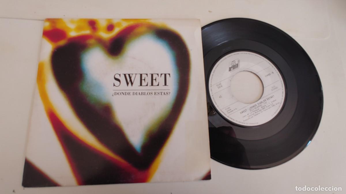 Discos de vinilo: SWEET-SINGLE DONDE DIABLOS ESTAS - Foto 1