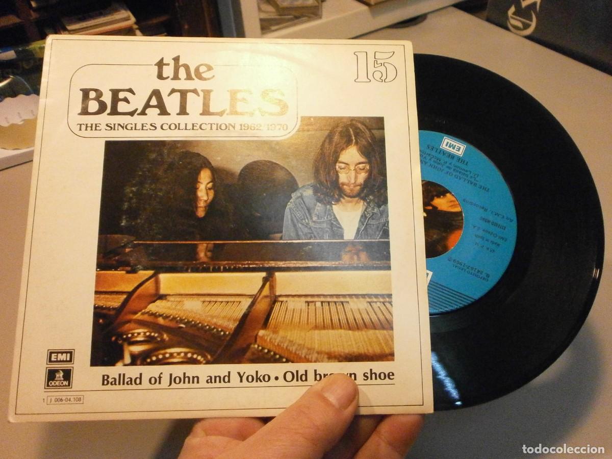 Discos de vinilo: lote de 4 singles the beatles - Foto 4