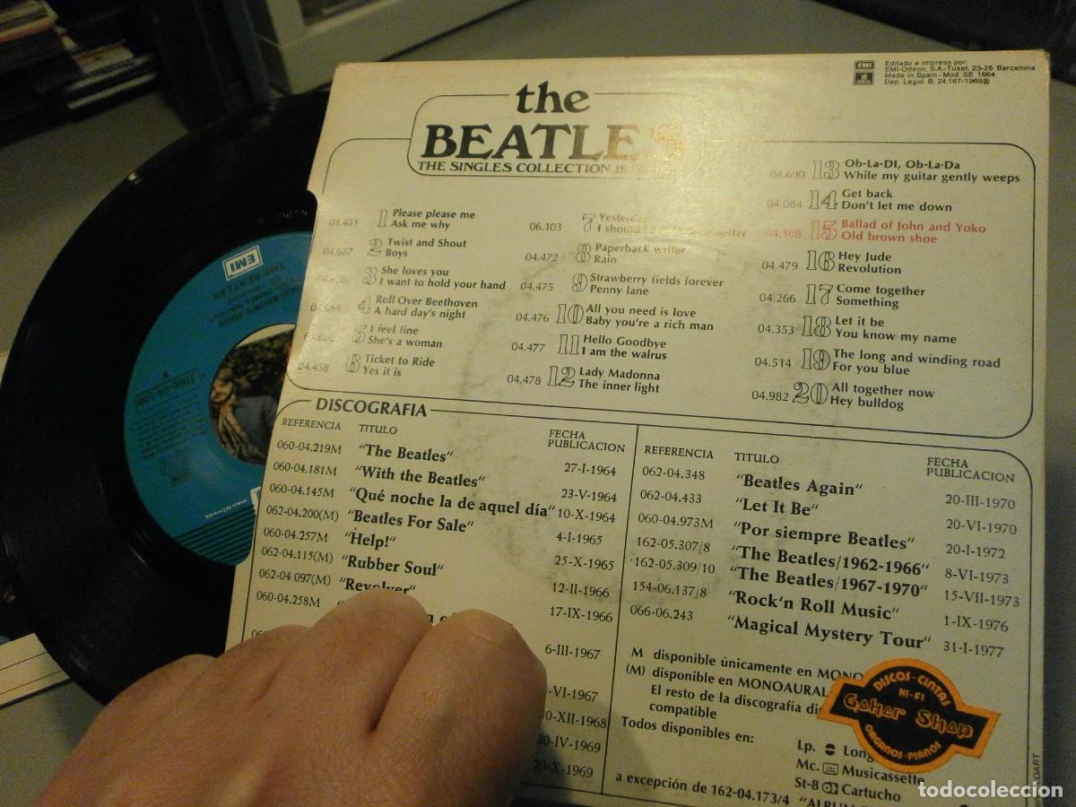 Discos de vinilo: lote de 4 singles the beatles - Foto 5