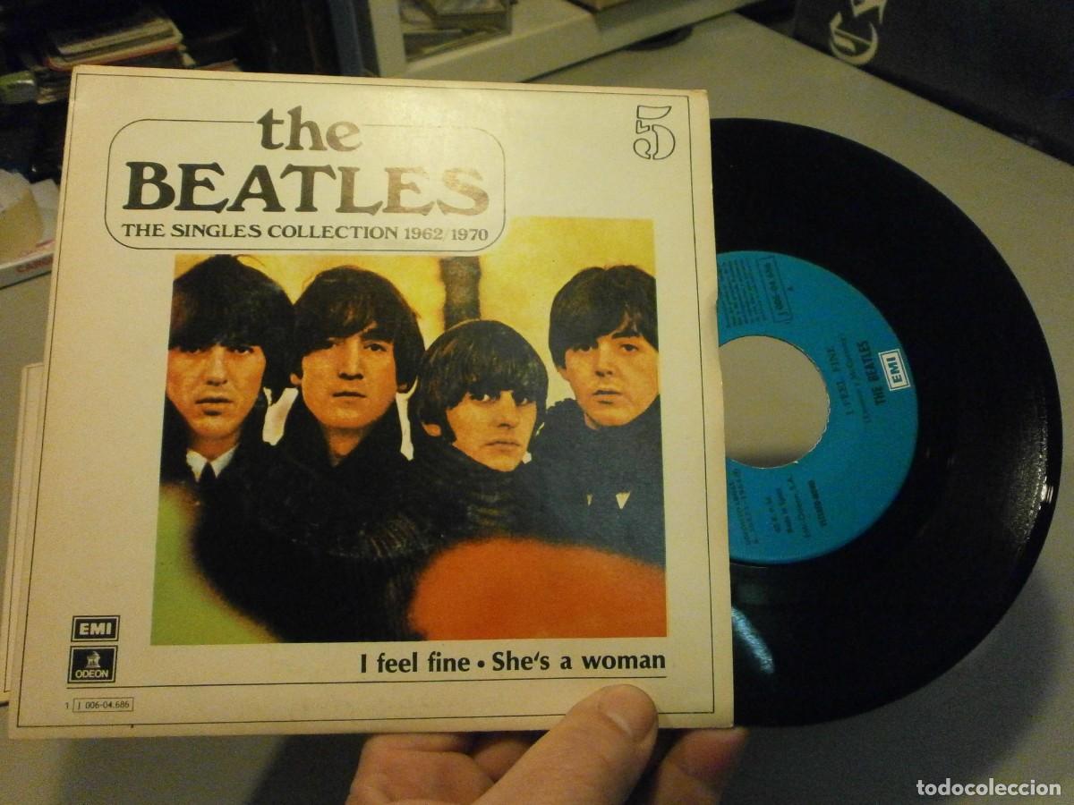 Discos de vinilo: lote de 4 singles the beatles - Foto 6