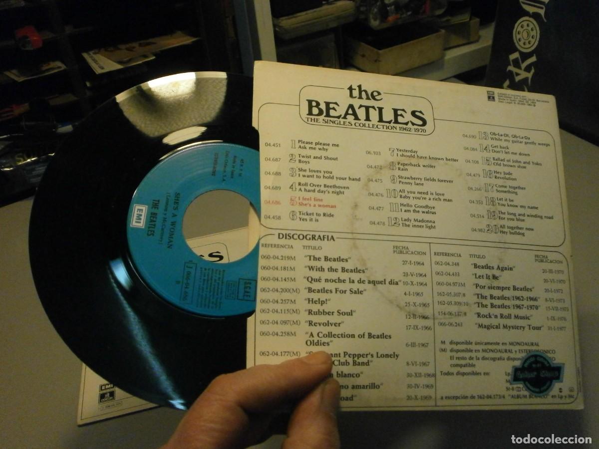 Discos de vinilo: lote de 4 singles the beatles - Foto 7