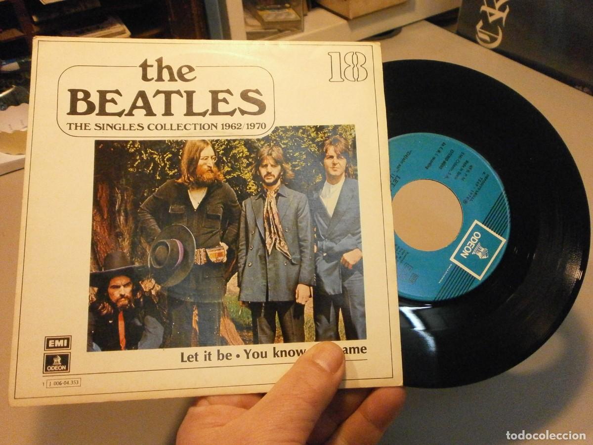 Discos de vinilo: lote de 4 singles the beatles - Foto 8