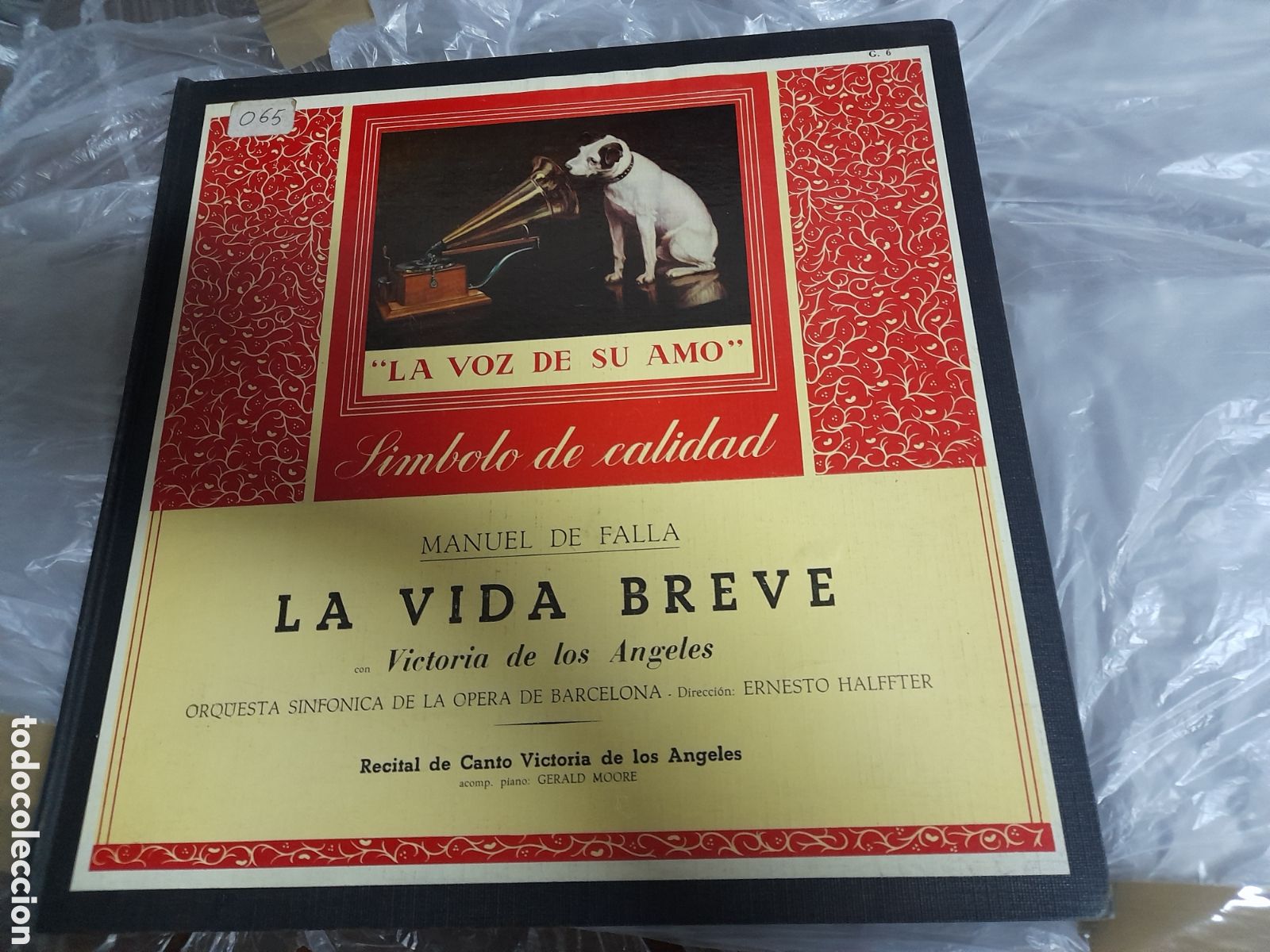 Discos de vinilo: Carpeta con dos vinilos. Manuel de Falla .La Vida Breve - Foto 1