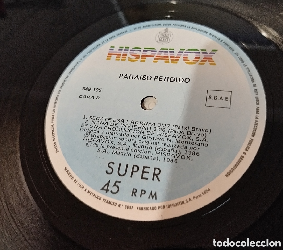Discos de vinilo: Para&iacute;so perdido - solo silencio - Foto 3