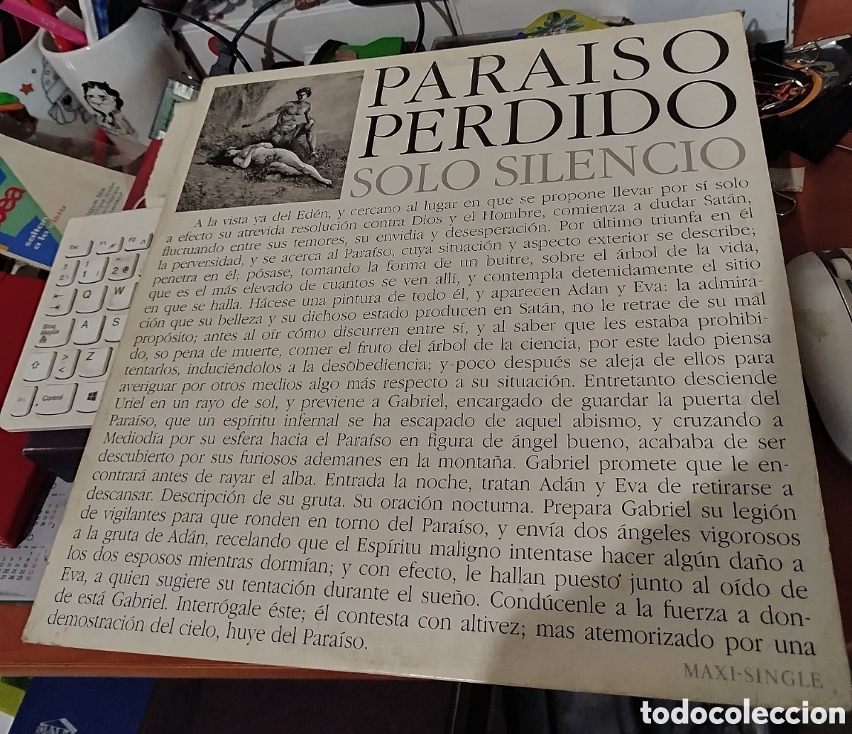 Discos de vinilo: Para&iacute;so perdido - solo silencio - Foto 1