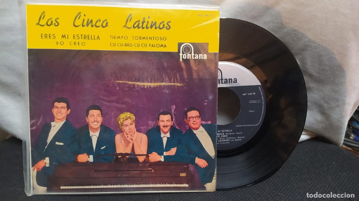 Discos de vinilo: Single Los Cinco Latinos - Foto 1