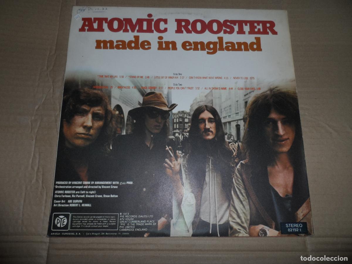 Discos de vinilo: Atomic Rooster &lrm;&ndash; Made in England (SPAIN 1973) - Foto 2