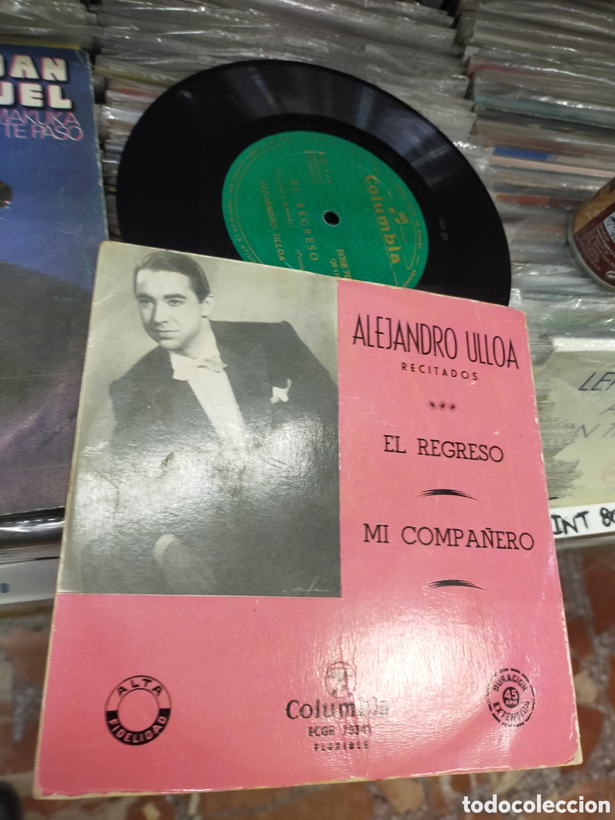 Discos de vinilo: Alejandro Ulloa single el regreso rareza - Foto 1