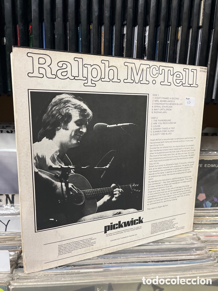 Discos de vinilo: ralph mctell eight frames a song - Foto 2