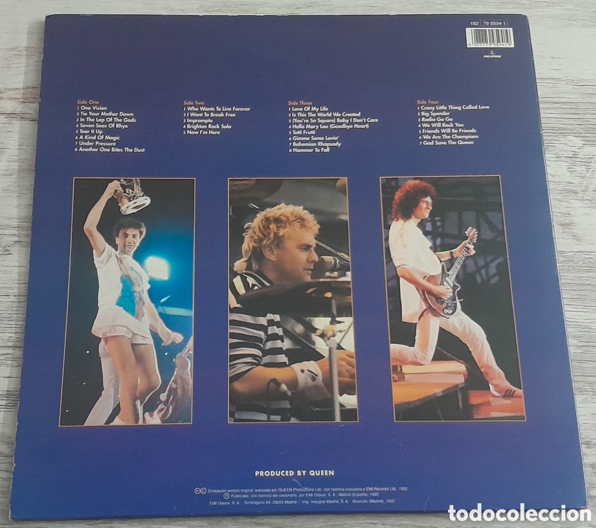 Discos de vinilo: QUEEN - LIVE AT WEMBLEY86 - 2XLP - GATEFOLD - EMI-ODEON 1992 - Foto 2