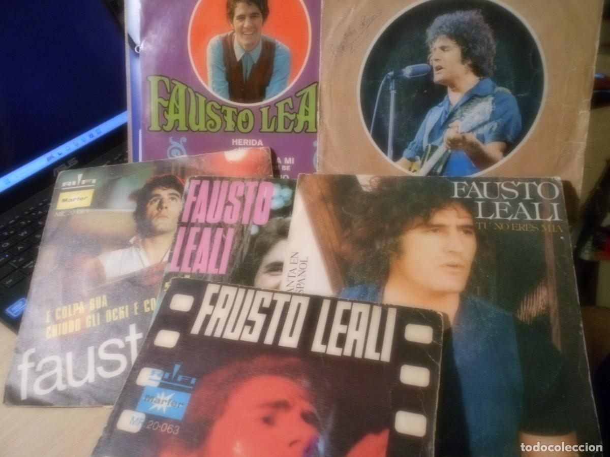 Discos de vinilo: Lote de 6 single de Fausto leali - Foto 1
