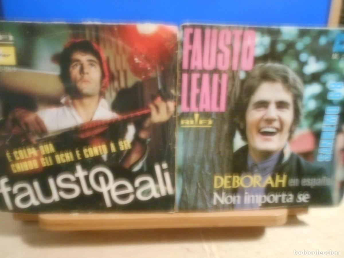 Discos de vinilo: Lote de 6 single de Fausto leali - Foto 3