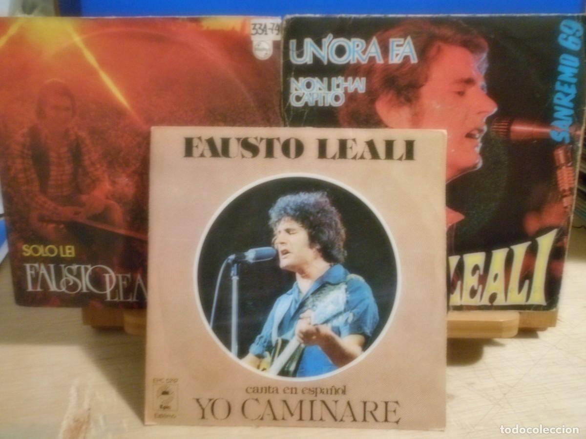 Discos de vinilo: Lote de 3 single de Fausto leali - Foto 1