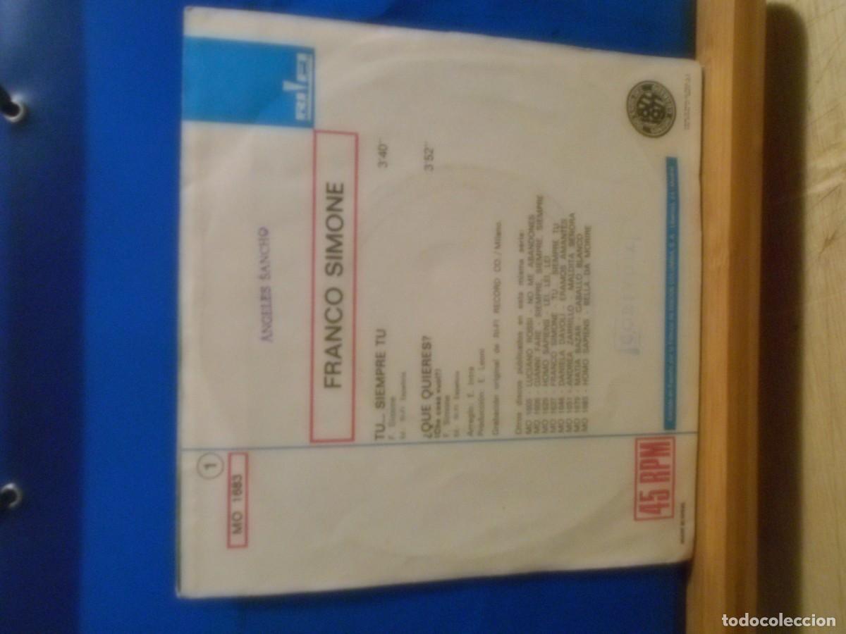 Discos de vinilo: Lote de 3 single de Franco Simone. - Foto 7