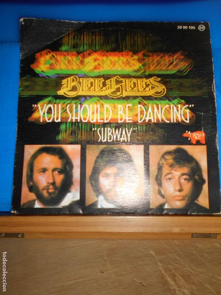 Discos de vinilo: Beegees, you should be dancing, subway.. - Foto 2