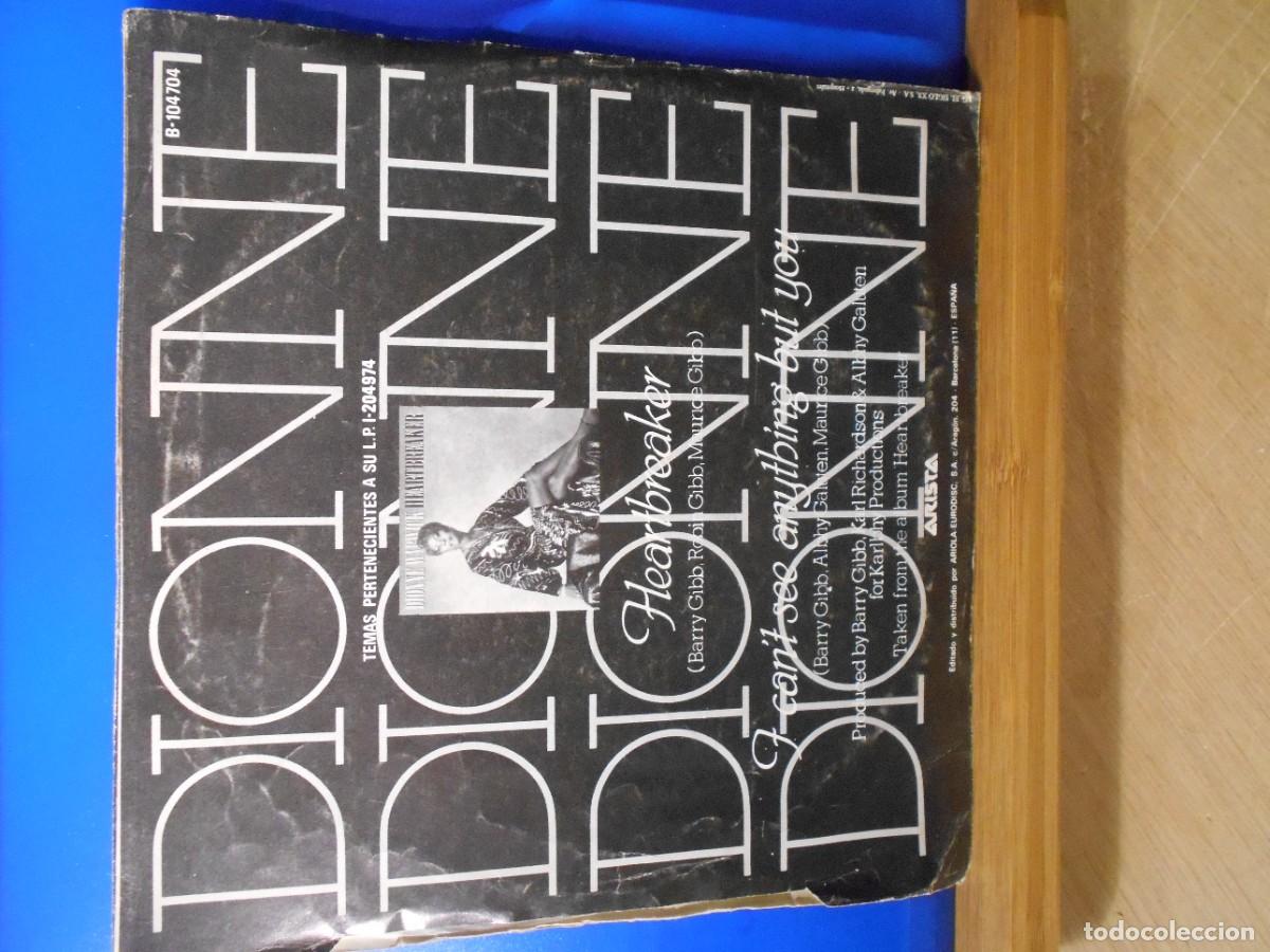 Discos de vinilo: Dione, heartbreaker.. Single. - Foto 2