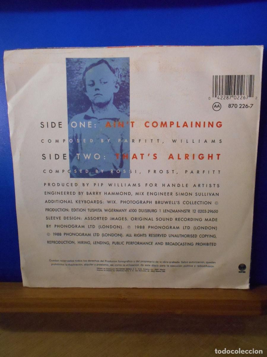 Discos de vinilo: Status Quo, Ain&acute;t Complaining. Single. - Foto 2