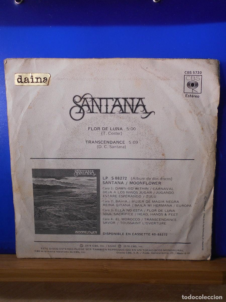 Discos de vinilo: Santana, flor de luna. single. - Foto 2