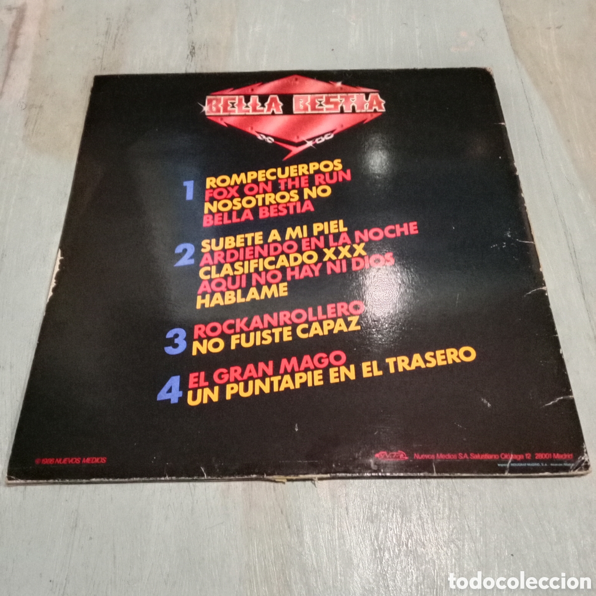 Discos de vinilo: BELLA BESTIA - LISTA PARA MATAR - LP DOBLE GATEFOLD - Foto 2