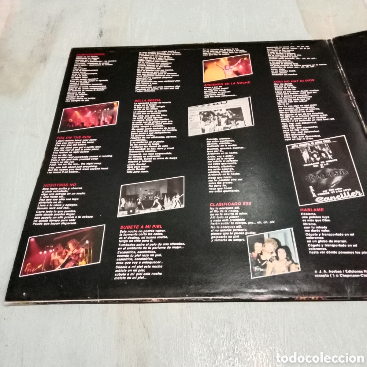 Discos de vinilo: BELLA BESTIA - LISTA PARA MATAR - LP DOBLE GATEFOLD - Foto 4