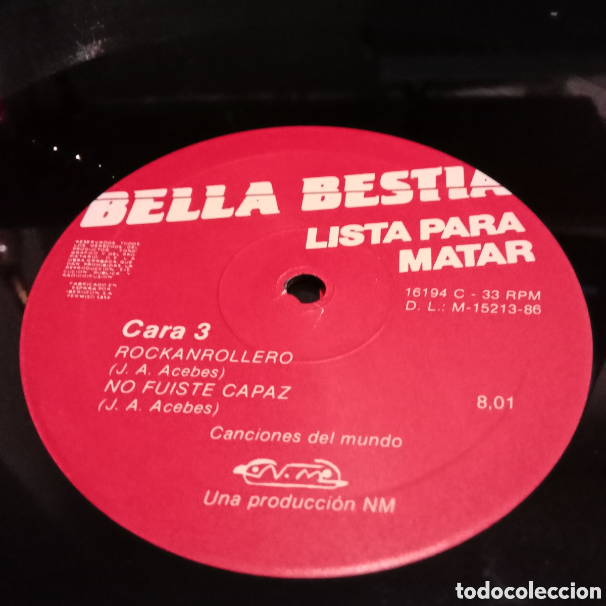 Discos de vinilo: BELLA BESTIA - LISTA PARA MATAR - LP DOBLE GATEFOLD - Foto 9