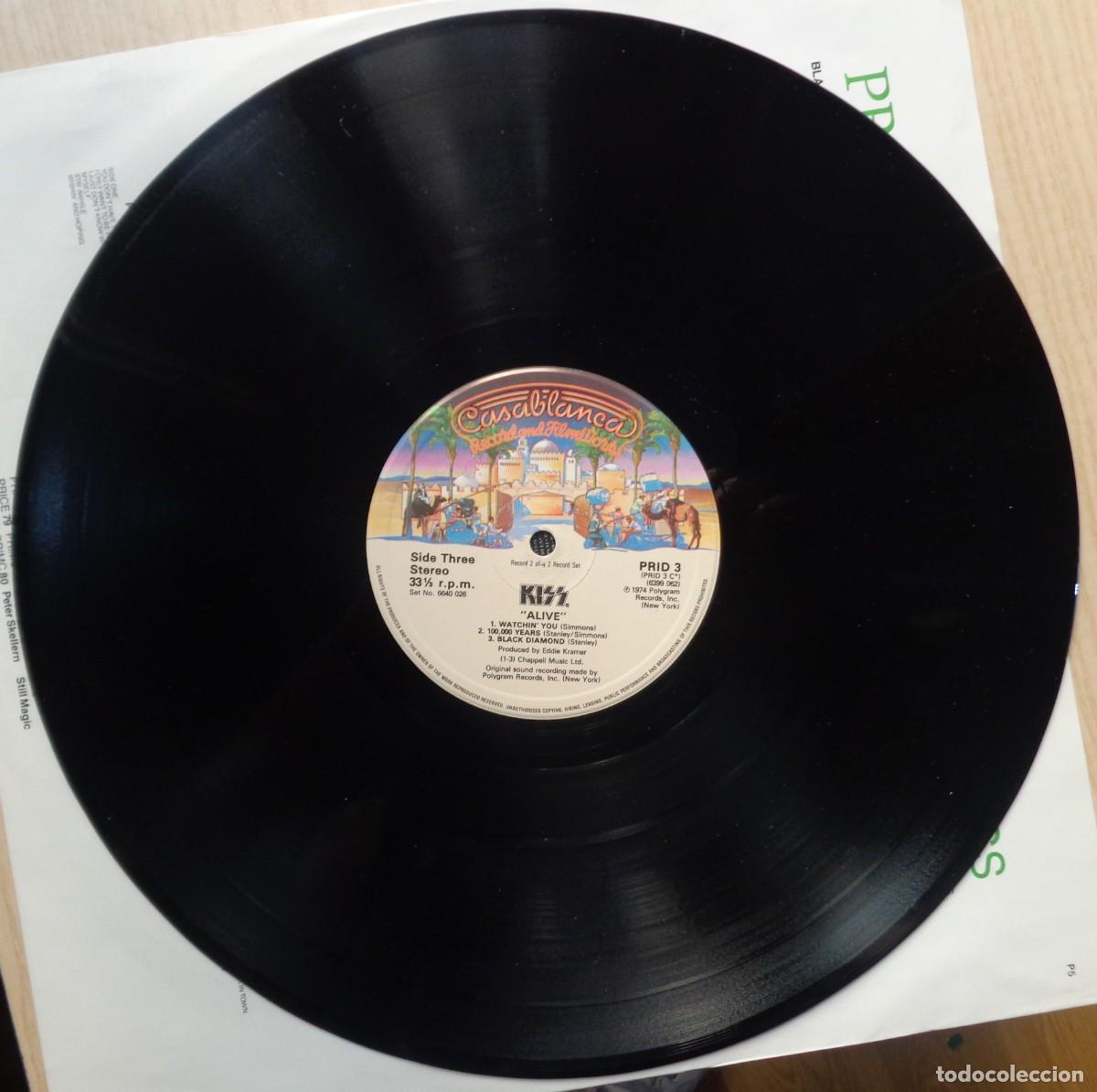 Discos de vinilo: KISS ALIVE - RARE!!!! MISPRINT - Foto 6