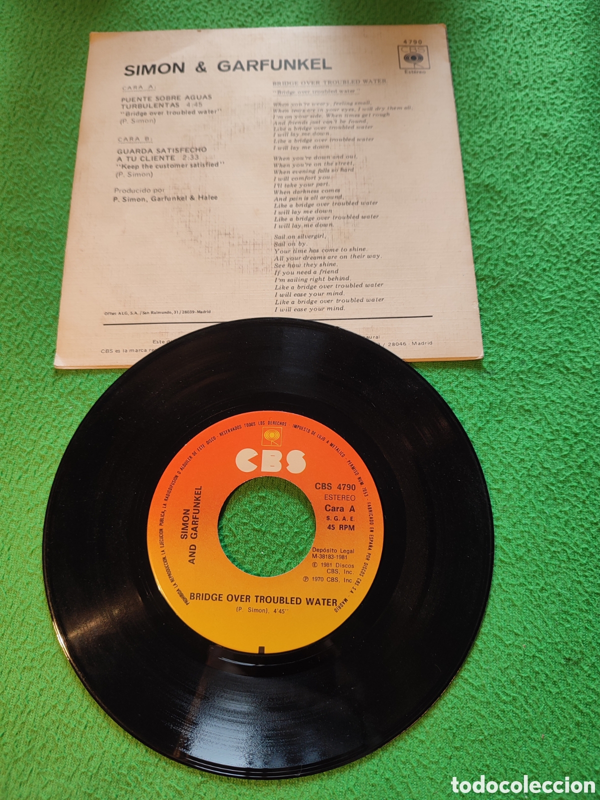 Discos de vinilo: Simon & Garfunkel - Puente sobre aguas ... - Foto 2