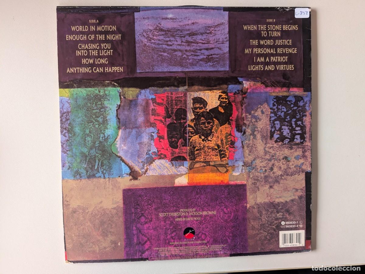 Discos de vinilo: L838 JACKSON BROWNE - WORLD IN MOTION - LP VINILO - Foto 2
