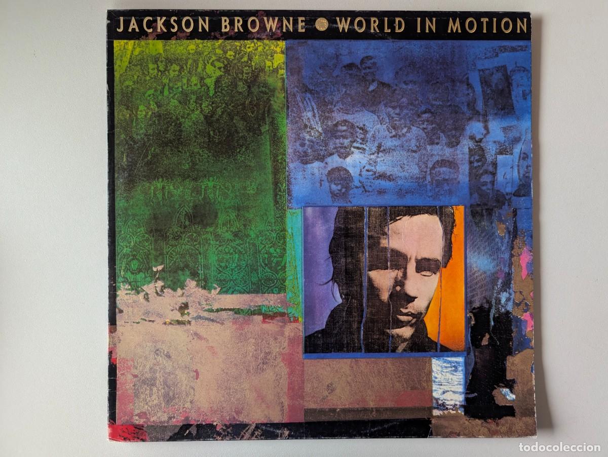 Discos de vinilo: L838 JACKSON BROWNE - WORLD IN MOTION - LP VINILO - Foto 1