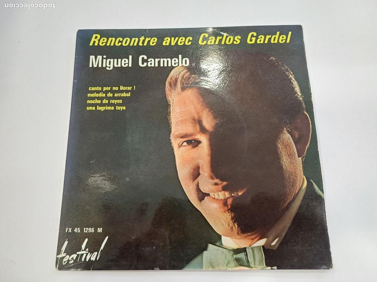 Discos de vinilo: MIGUEL CARMELO/MELODIA DE ARRABAL/SINGLE. - Foto 1