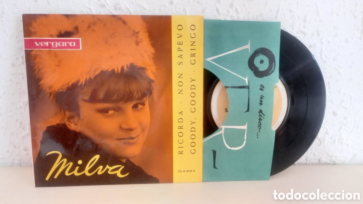 Discos de vinilo: MILVA. Ricorda + 3. EP. Vergara - Foto 1