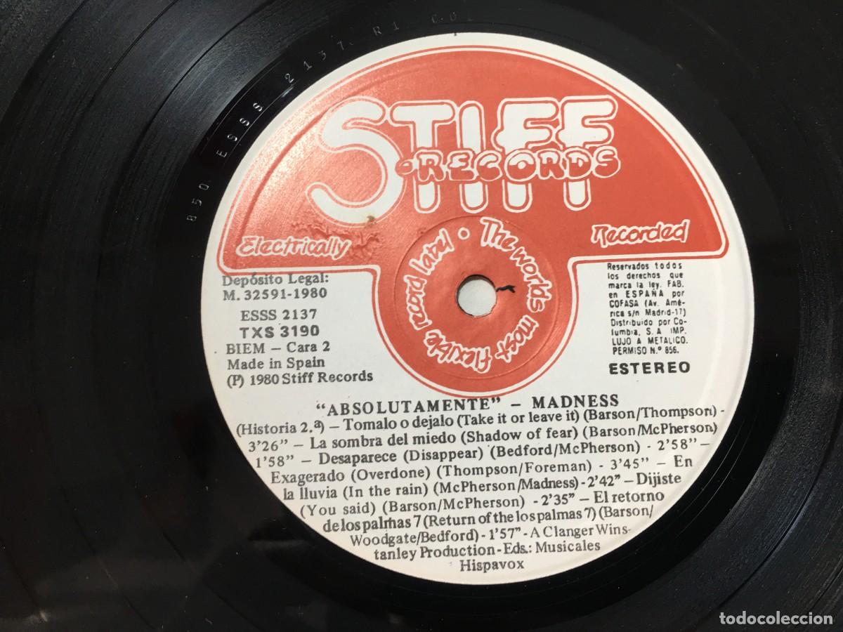 Discos de vinilo: MADNESS - ABSOLUTELY - LP - Foto 5